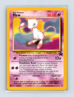 Mew 8 Promo Wizards Black Star Promos Pokemon Lightly Played - Image 1
