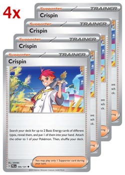 Pokemon TCG 4x Crispin Playset NM - Image 1