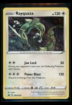 RAYQUAZA SWSH029 HOLO PROMO SWORD & SHIELD PROMO POKEMON NM - Image 1