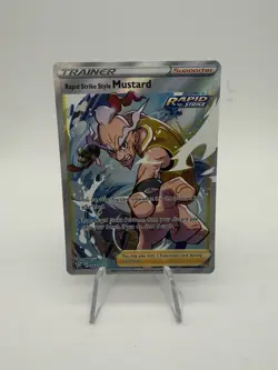 Pokemon Rapid Strike Style Mustard 162/163 Battle Styles SWSH FULL ART TRAINER - Image 1