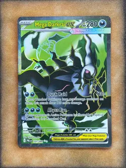 Pokemon Mega Darkrai EX 101/084 Pitch Black Ultra Rare Full Art NM - Image 1