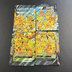 Pokemon Tcg Pikachu V-Union SwSH Black Star Promo Set of 4 - Image 1