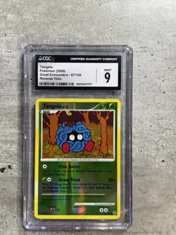 Pokemon Card Tangela Rev Holo CGC 9 Mint, Great Encounters 87/106, 2008 (1) - Image 1