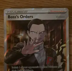 Pokemon TCG Boss's Orders 058/072 Deck Exclusives Holo Rare (Giovanni) EN - Image 1