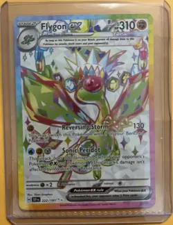 Flygon ex 222/191 Sv08: Surging Sparks Ultra Rare Full Art Holo Tera Pokemon TCG - Image 1
