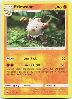 Primeape 51/111 Rare Crimson Invasion Pokemon NM/M - Image 1