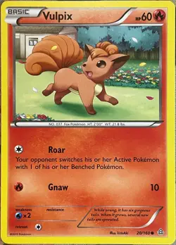 Vulpix - 20/160 - XY Primal Clash Pokemon 2015 - Image 1