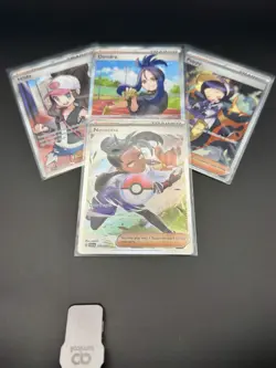 Pokemon Full Art Trainer Lot Hilda Nemona Dendra Poppy Ultra Rare Bundle NM - Image 1