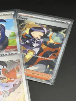 Pokemon Full Art Trainer Lot Hilda Nemona Dendra Poppy Ultra Rare Bundle NM - Image 5