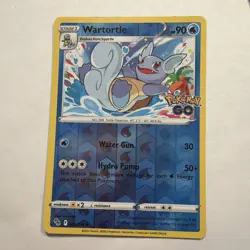 Wartortle 016/078 Uncommon Pokemon GO Pokemon Reverse Holo - Image 1
