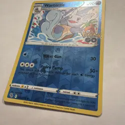 Wartortle 016/078 Uncommon Pokemon GO Pokemon Reverse Holo - Image 2