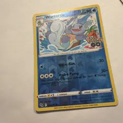 Wartortle 016/078 Uncommon Pokemon GO Pokemon Reverse Holo - Image 4