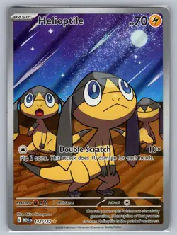 Helioptile 143/132 Illustration Rare Mega Evolution Pokemon Holo Near Mint - Image 1