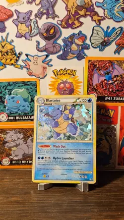 BLASTOISE Unleashed Series POKEMON Cracked Ice Holo 2010 Trading Card 13/95 - LP - Image 1