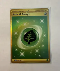 Pokemon TCG Basic Grass Energy 278/193 Paldea Evolved Hyper Rare Full Art Holo - Image 1