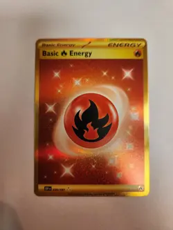 Pokemon Card - Basic Fire Energy Obsidian Flames 230/197 Secret Rare Near Mint - Image 1