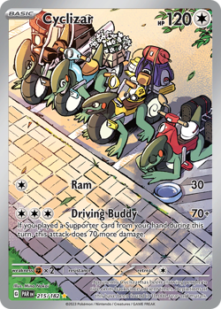 Cyclizar 215/182 Illustration Rare Paradox Rift Pokemon Holo Near Mint - Image 1
