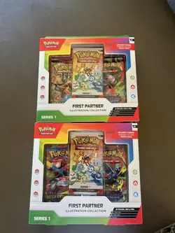 *LOT OF 2* Pokemon TCG Series 1 First Partner Illustration Collection Boxes New! - Image 1