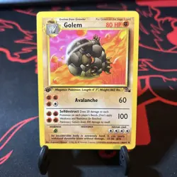 Golem 36/62 - Fossil 1st Edition - Pokemon TCG WOTC - Image 1