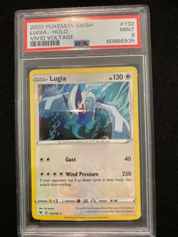 Lugia #132 Pokemon TCG HOLO PSA 9.0 2020 Vivid Voltage - Image 1