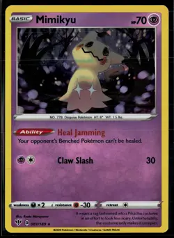 Mimikyu 081/189 Darkness Ablaze Rare Pokemon - Image 1