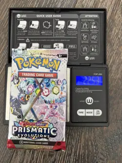 (HEAVY)🔥 22.53 Pokemon TCG Cards Prismatic Evolutions Booster Pack Sealed ✅ - Image 1