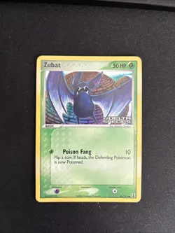 Pokemon TCG Zubat Reverse Holo Card 88/113 EX Delta Species Stamped 2005 - Image 1