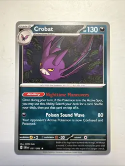 Crobat 051/086 NON Holo Rare Chaos Rising DECK EXCLUSIVE Pokemon - Image 1