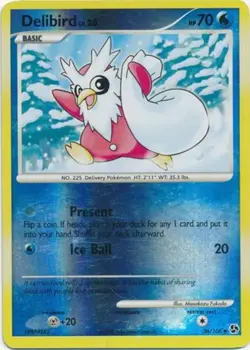1x Delibird - 36/106 - Uncommon - Reverse Holo Lightly Played Pokemon Diamond & - Image 1