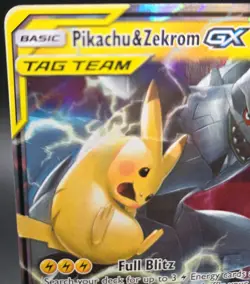 Pokemon Team Up Sun and Moon Pikachu & Zekrom GX 33/181 NM - Image 2