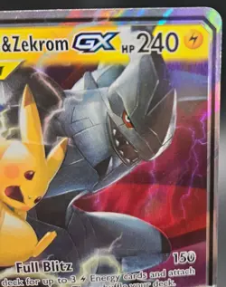 Pokemon Team Up Sun and Moon Pikachu & Zekrom GX 33/181 NM - Image 3