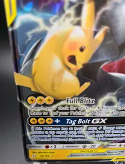 Pokemon Team Up Sun and Moon Pikachu & Zekrom GX 33/181 NM - Image 4