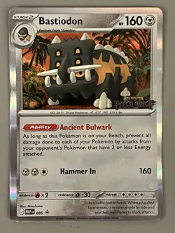 Bastiodon 085 - Pitch Black Prerelease - English - Pokemon TCG - Stamped Promo - Image 1