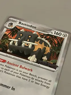 Bastiodon 085 - Pitch Black Prerelease - English - Pokemon TCG - Stamped Promo - Image 2