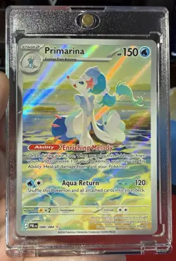 Pokemon TCG Primarina 088/084 Illustration Rare Pitch Black Holo - Image 1