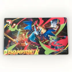 Mega Charizard X CHAMPION PLAYMAT Play Pokemon League Cup Pokemon TCG - Image 1