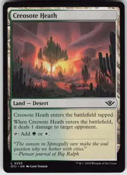 MTG Creosote Heath 255 Outlaws of Thunder Junction L Normal NM - Image 1