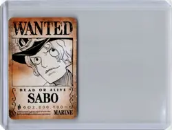 IMAGINE WANTED Mini Card Saikyo Jump 2024 One Piece Japanese Sabo - Image 1