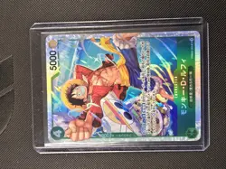 Bandai One Piece Card Game PRB02 PRB02-005 Monkey D. Luffy SR Holo Parallel JP - Image 1