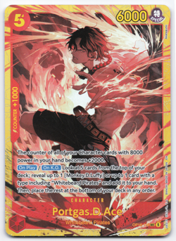 Portgas D. Ace OP16-118 SEC One Piece The Time of Battle NM One Piece TCG Englis - Image 1
