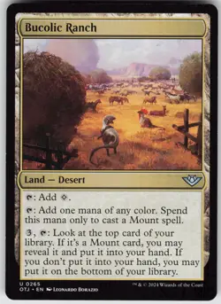 MTG Bucolic Ranch 265 Outlaws of Thunder Junction U Normal NM - Image 1