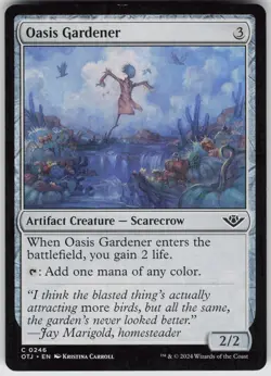 MTG Oasis Gardener 246 Outlaws of Thunder Junction C Normal NM - Image 1
