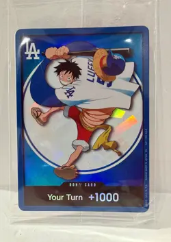 2026 Onepiece x Dodgers Monkey D. Luffy Don!! Card Promo Sealed - Image 1
