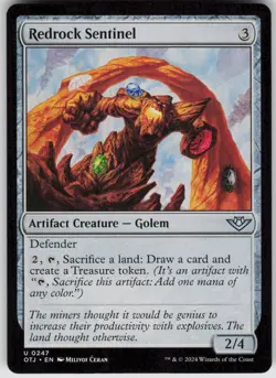 MTG Redrock Sentinel 247 Outlaws of Thunder Junction U Normal NM - Image 1