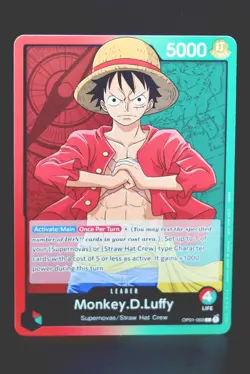 One Piece - Monkey.D.Luffy Romance Dawn OP01 - OP01-003 LEADER TCG English NM - Image 1
