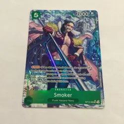 Smoker OP10-030 SR Alt Art Royal Blood English One Piece TCG - Image 1