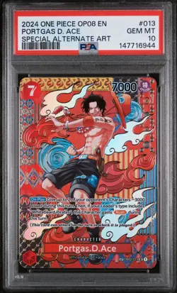 Portgas.D.Ace (SP) OP02-013 Two Legends OP08 Foil PSA 10 English En - Image 1