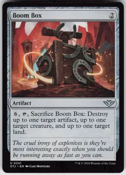 MTG Boom Box 241 Outlaws of Thunder Junction U Normal NM - Image 1