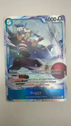 Buggy (048) OP16-048 Super Rare The Time of Battle One Piece Foil Near Mint - Image 1