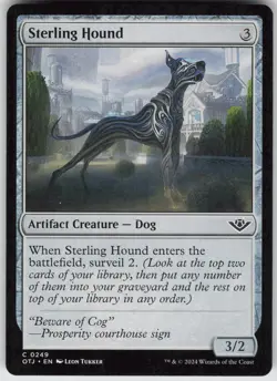 MTG Sterling Hound 249 Outlaws of Thunder Junction C Normal NM - Image 1